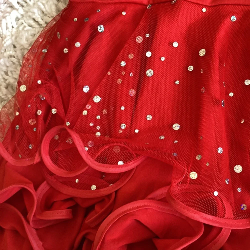 Girl Dance Costume Red Size Medium/Large